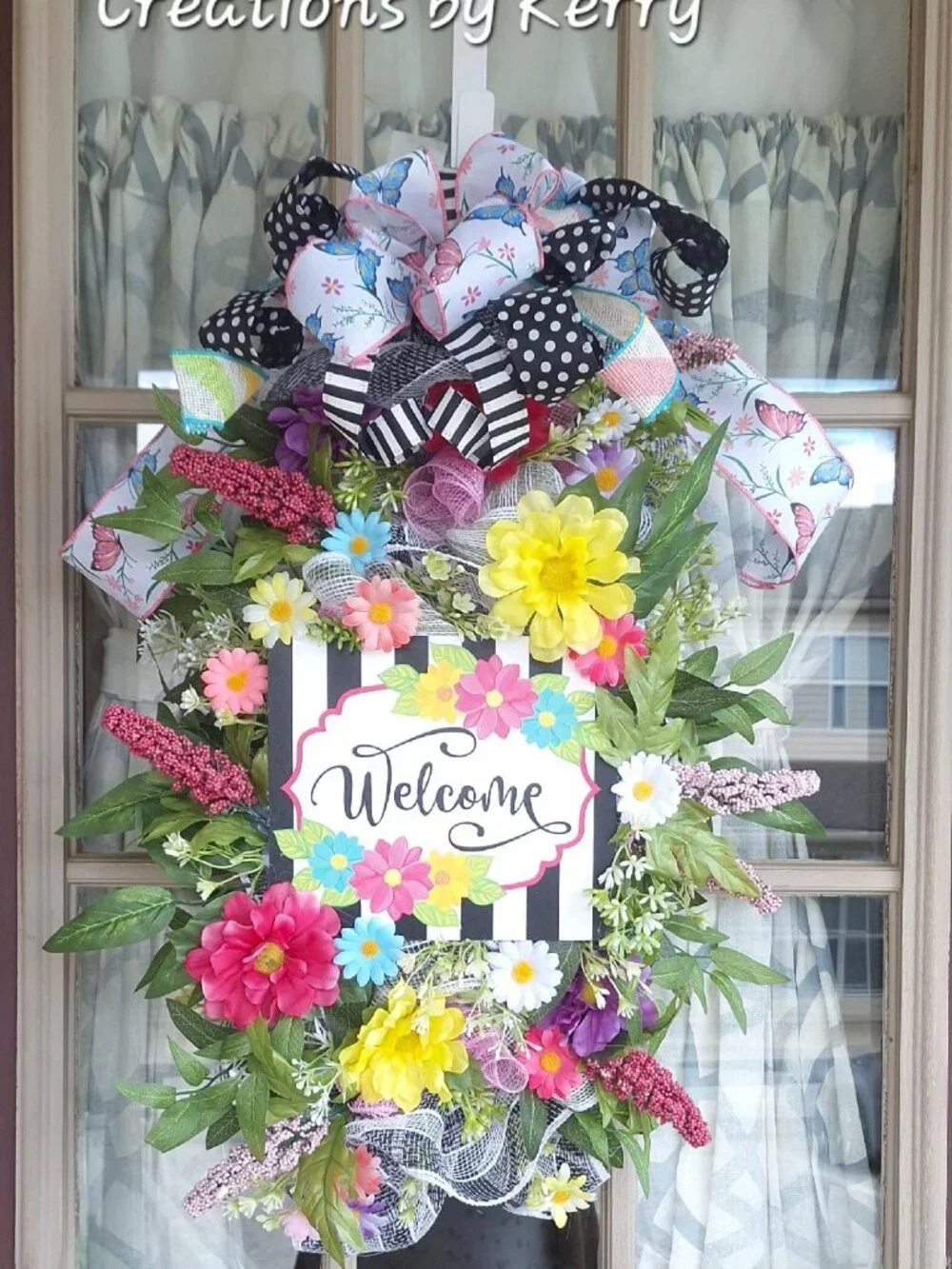 Handmade Summer swag wreath